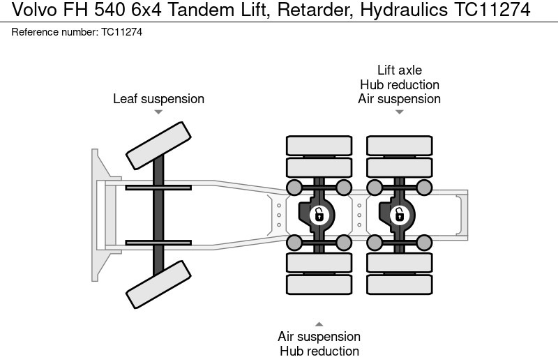 Volvo FH 540 6x4 Tandemlift, Retarder, Hydrauliek - Тягач: фото 2 Volvo FH 540 6x4 Tandemlift, Retarder, Hydrauliek - Тягач: фото 2