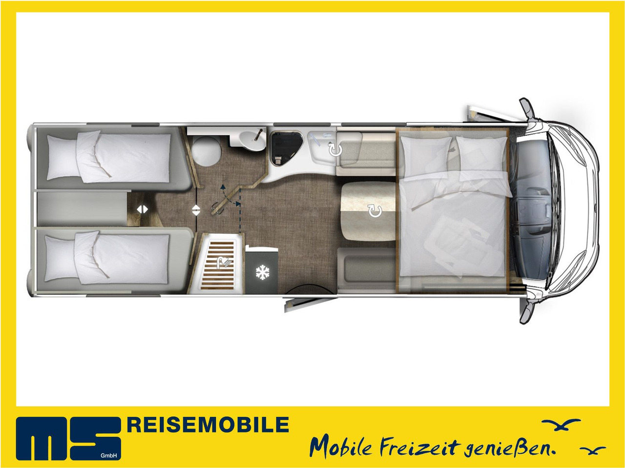 Eura Mobil INTEGRA LINE 720 EF /180PS-9G MAXI/ EINZELBETTEN - Интегрированный автодом: фото 2 Eura Mobil INTEGRA LINE 720 EF /180PS-9G MAXI/ EINZELBETTEN - Интегрированный автодом: фото 2