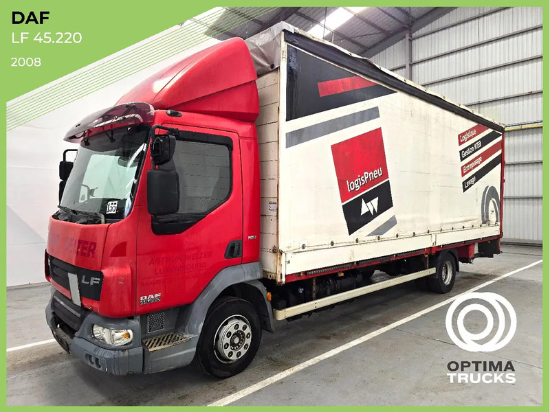 DAF LF 45 220 / EURO 5 / AIRCO / MANUEL / DHOLLANDIA 2000kg - Тентованный грузовик: фото 1 DAF LF 45 220 / EURO 5 / AIRCO / MANUEL / DHOLLANDIA 2000kg - Тентованный грузовик: фото 1