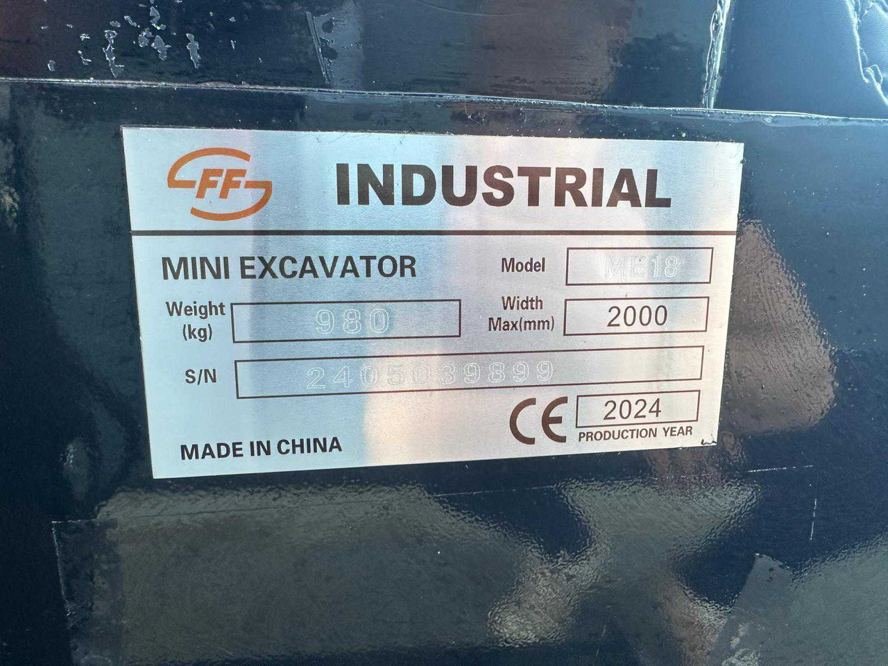 Мини-экскаватор FF Industrial ME18: фото 27