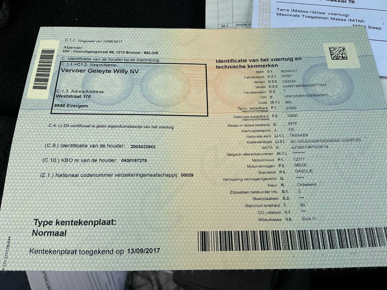 Грузовик 2017 RENAULT T480 COMFORT THD001 HIGH EDITION TRACTOR RENAULT T480 COMFORT: фото 29 Грузовик 2017 RENAULT T480 COMFORT THD001 HIGH EDITION TRACTOR RENAULT T480 COMFORT: фото 29