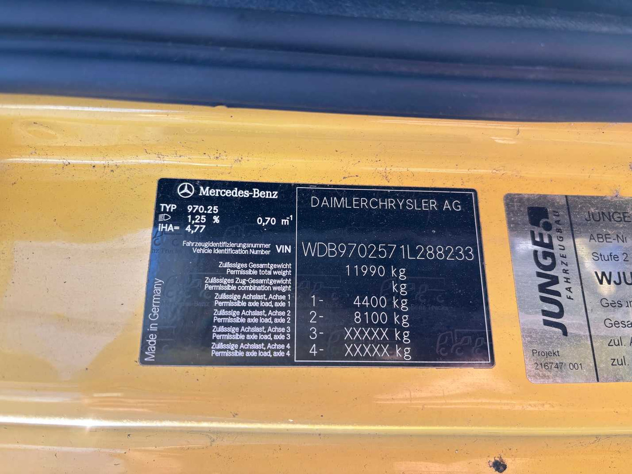 Грузовик MERCEDES-BENZ ATEGO 1222 TRUCK TRUCK: фото 43 Грузовик MERCEDES-BENZ ATEGO 1222 TRUCK TRUCK: фото 43