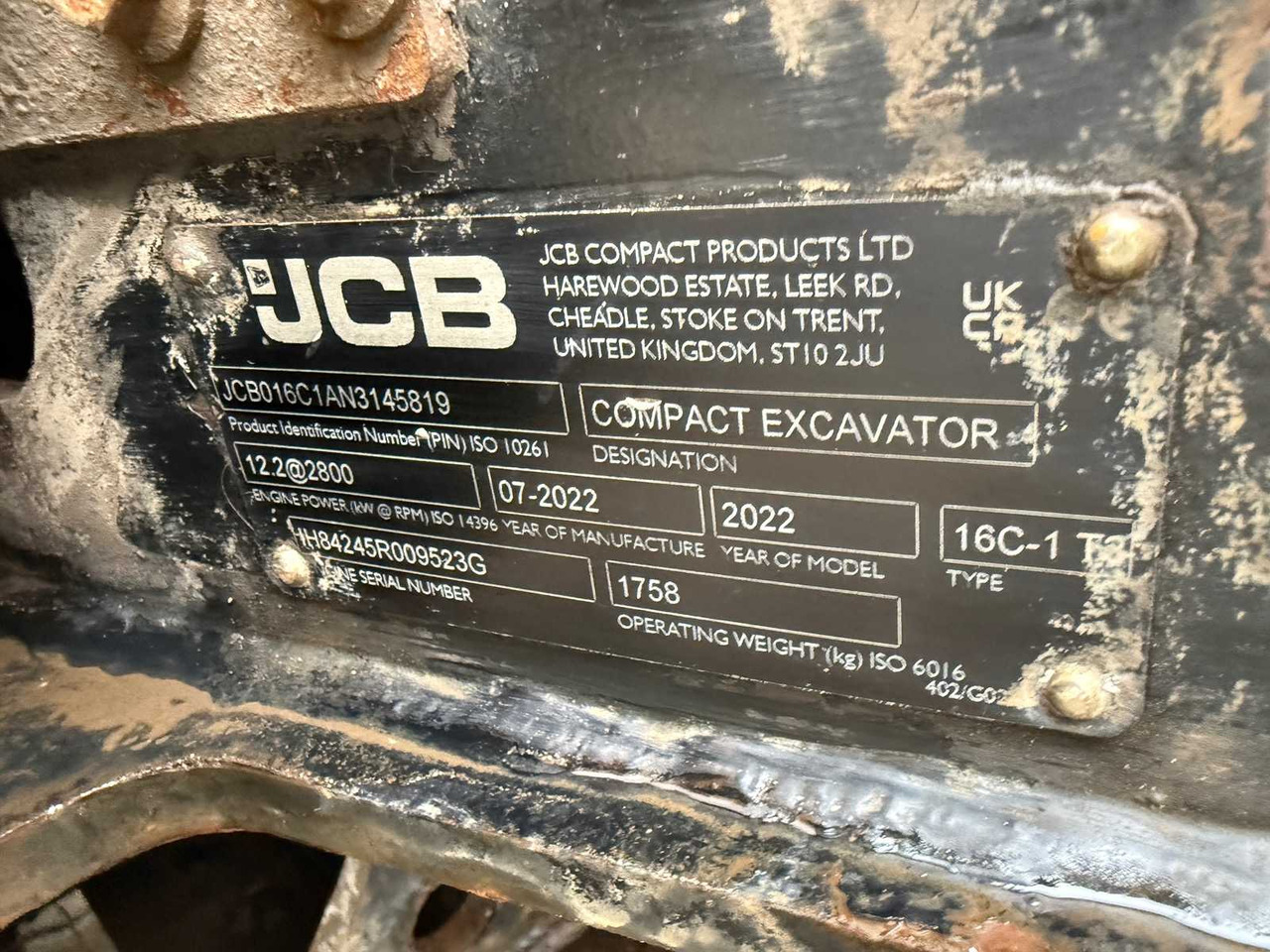 Мини-экскаватор JCB - 16C-1 - 2022 - MINI EXCAVATOR - 3 X BUCKET: фото 35