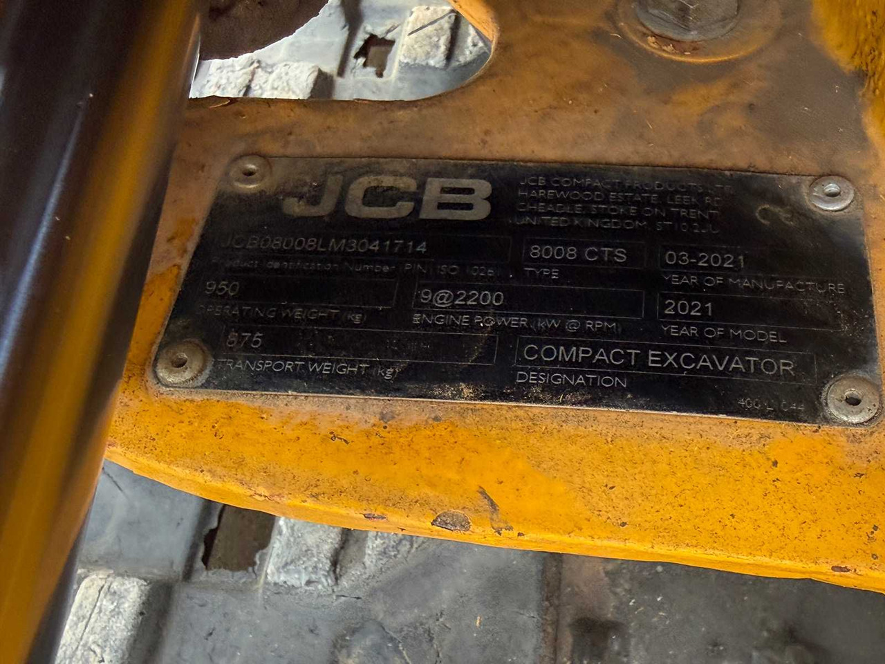 Мини-экскаватор JCB - 8008 CTS - 2021 - MINI EXCAVATOR: фото 19 Мини-экскаватор JCB - 8008 CTS - 2021 - MINI EXCAVATOR: фото 19