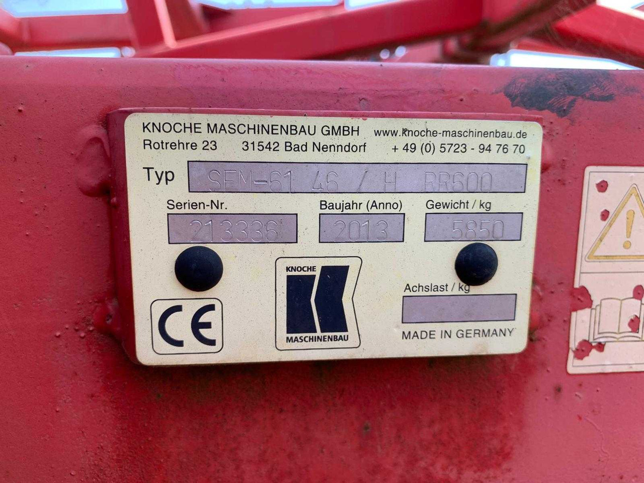 KNOCHE  - Дисковая борона: фото 4 KNOCHE  - Дисковая борона: фото 4