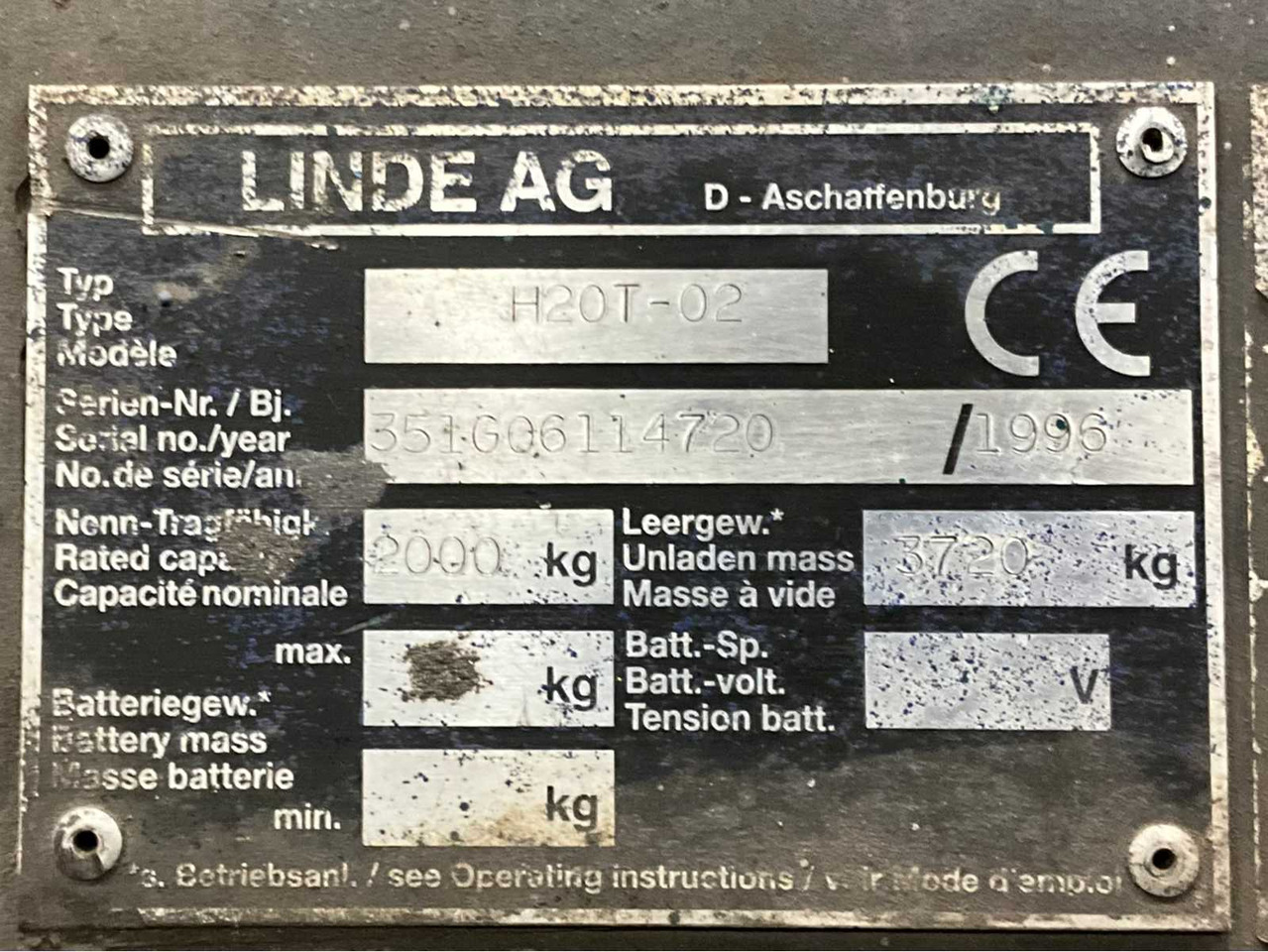 Вилочный погрузчик LINDE H20T-02 FORKLIFT: фото 23 Вилочный погрузчик LINDE H20T-02 FORKLIFT: фото 23