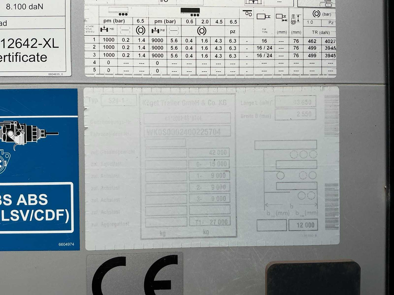 KÖGEL S24-1 SEMI-TRAILER - Полуприцеп: фото 3 KÖGEL S24-1 SEMI-TRAILER - Полуприцеп: фото 3