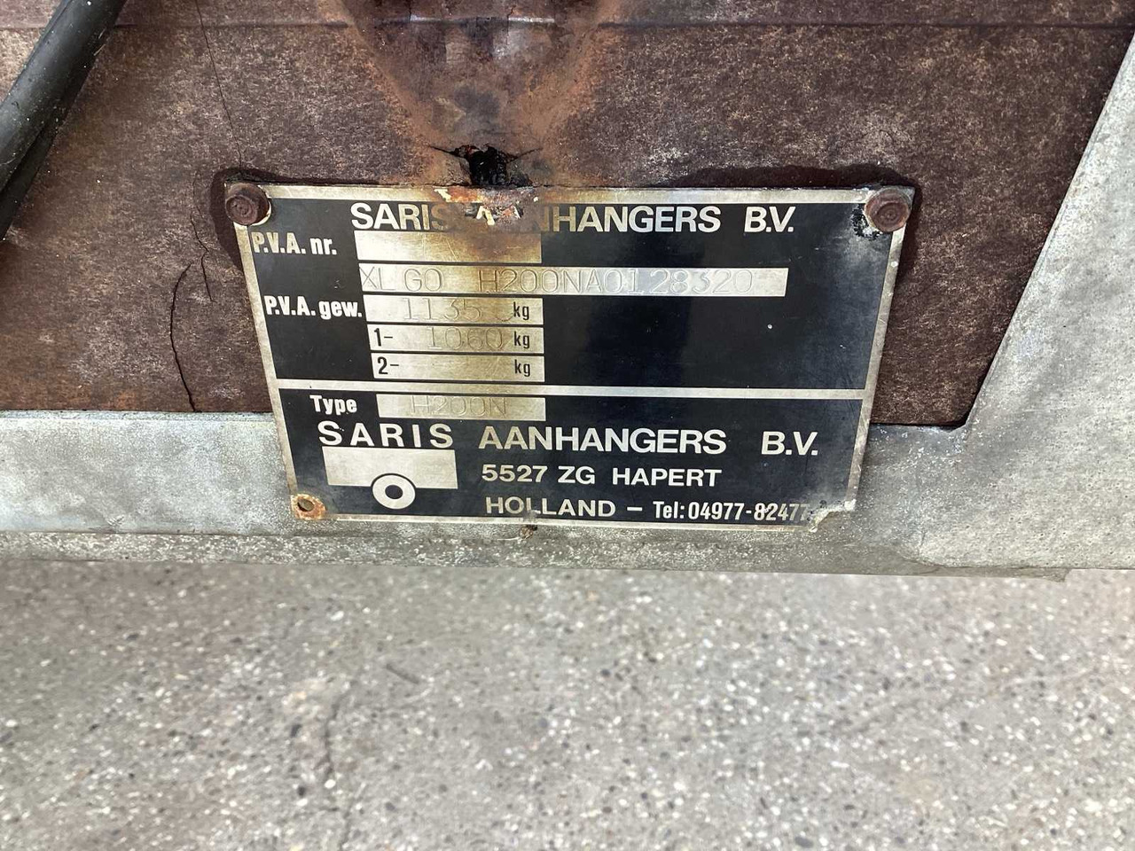 Прицеп 1992 SARIS H200 N TRAILER: фото 7