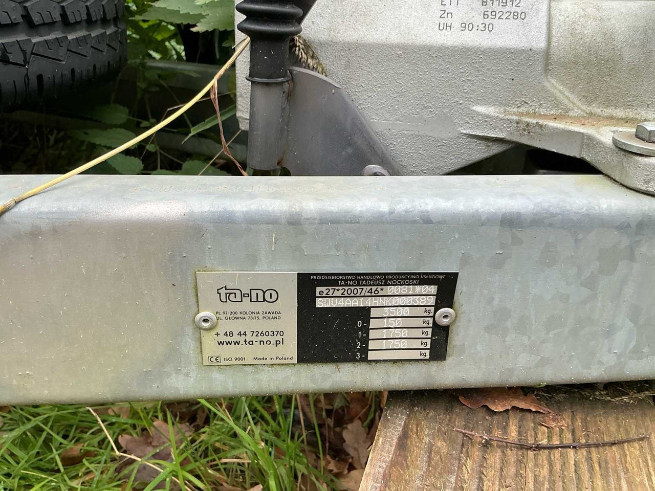 2007 TA-NO TRAILER - Прицеп: фото 3 2007 TA-NO TRAILER - Прицеп: фото 3