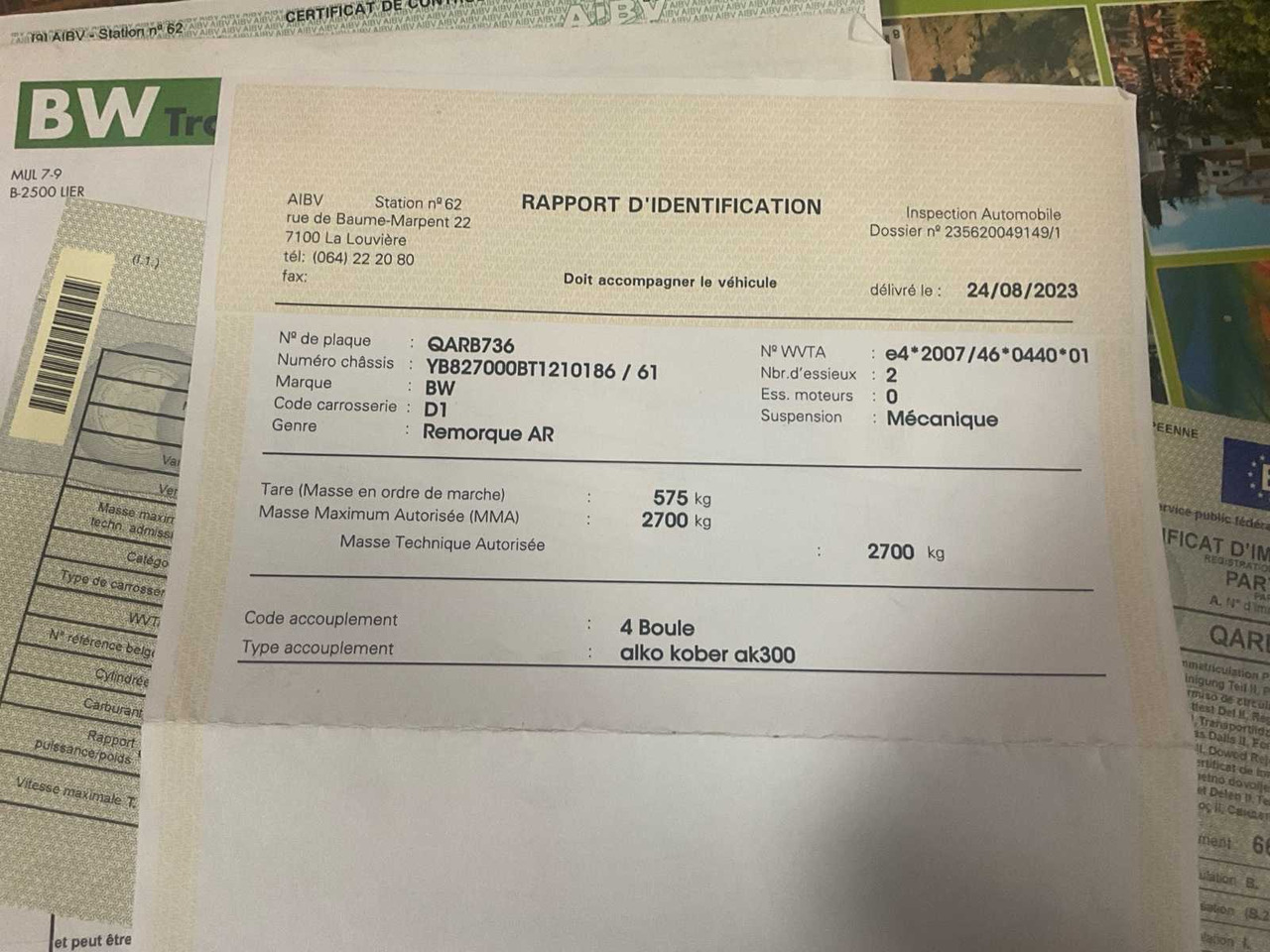 2012 BW TRAILERS 02T - Прицеп: фото 5 2012 BW TRAILERS 02T - Прицеп: фото 5