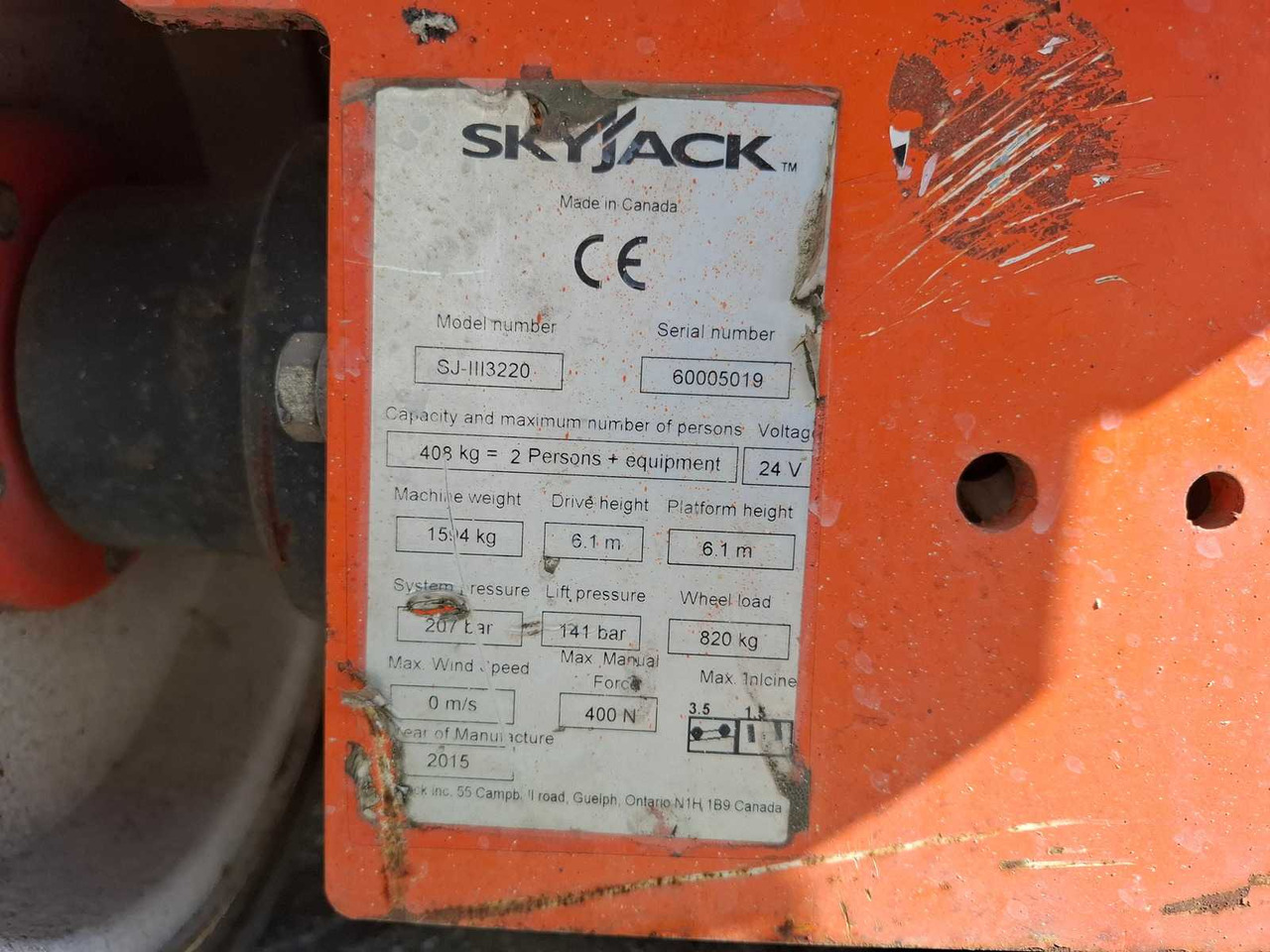 Подъёмник Skyjack SJ 3220: фото 6