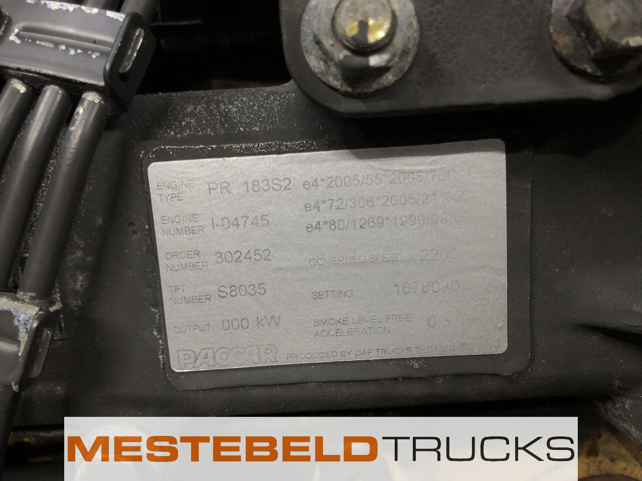 DAF Motor PR 183 S2 - Двигатель для Грузовиков: фото 5 DAF Motor PR 183 S2 - Двигатель для Грузовиков: фото 5