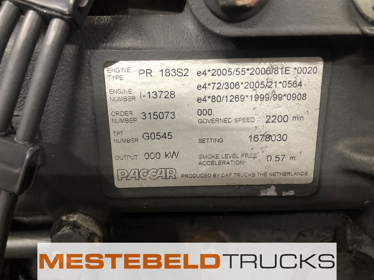 DAF Motor PR 183 S2 - Двигатель для Грузовиков: фото 5 DAF Motor PR 183 S2 - Двигатель для Грузовиков: фото 5