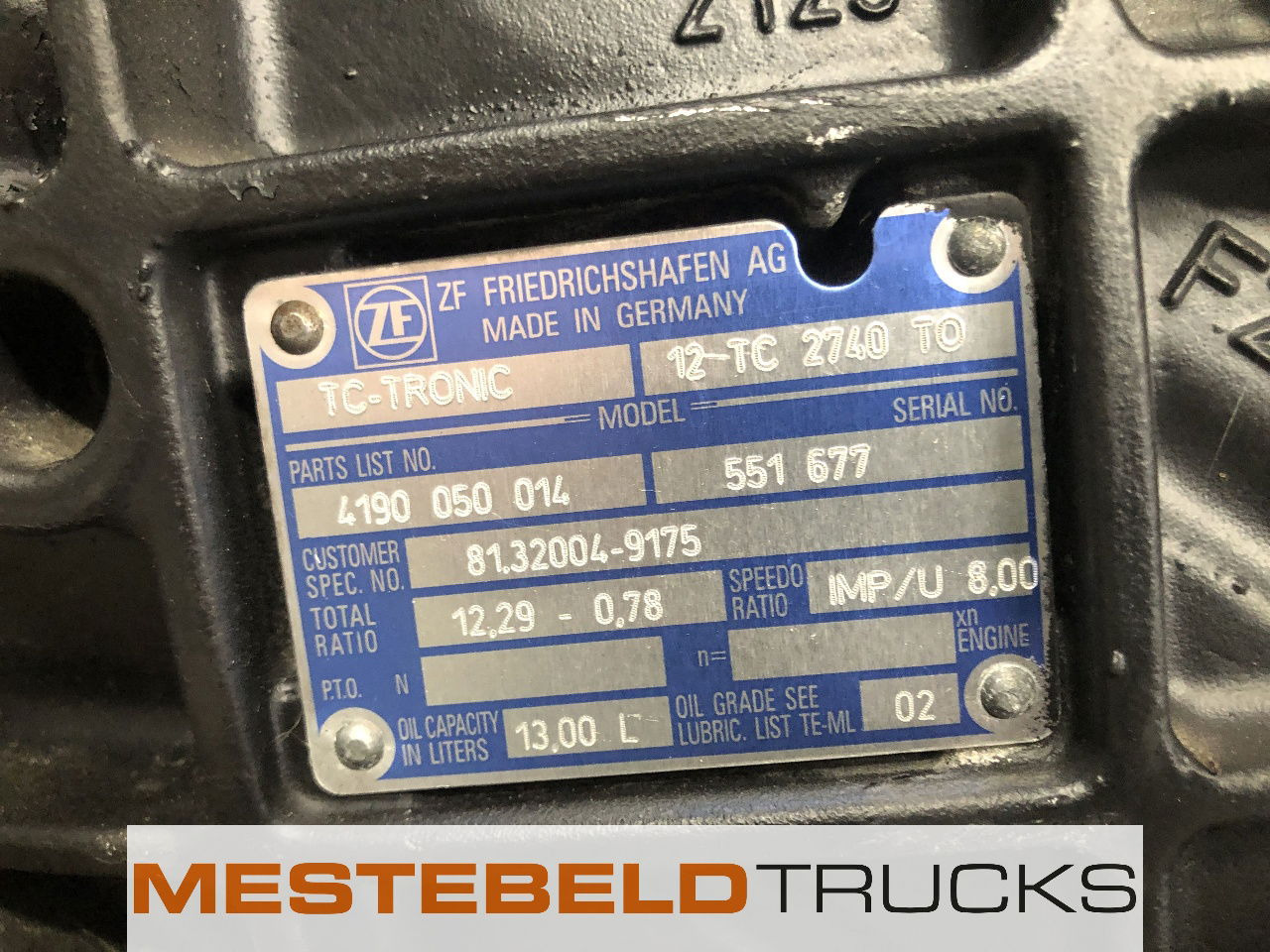 MAN Versnellingsbak 12TC 2740 TO - Коробка передач и запчасти для Грузовиков: фото 5 MAN Versnellingsbak 12TC 2740 TO - Коробка передач и запчасти для Грузовиков: фото 5