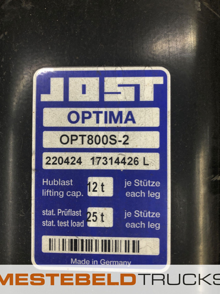 Trailor Set steunpoten Jost Opitma - Рама/ Шасси для Грузовиков: фото 2 Trailor Set steunpoten Jost Opitma - Рама/ Шасси для Грузовиков: фото 2