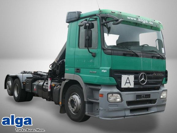 Mercedes-Benz 2536 L Actros 6x2, Kran Hiab 122 BS-2, Multilift - Крюковой мультилифт, Автоманипулятор: фото 1 Mercedes-Benz 2536 L Actros 6x2, Kran Hiab 122 BS-2, Multilift - Крюковой мультилифт, Автоманипулятор: фото 1
