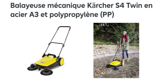 Balayeuse mécanique KARCHER S 4 Twin - Промышленная подметальная машина: фото 2 Balayeuse mécanique KARCHER S 4 Twin - Промышленная подметальная машина: фото 2