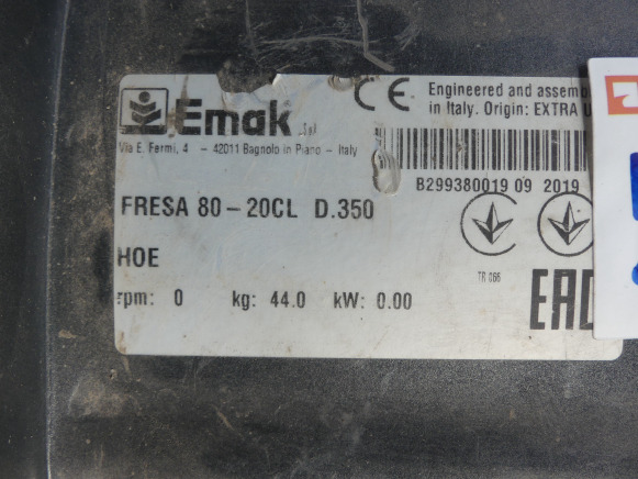 Fraiseuse Emac Fresa 80-20CL D.350 - Почвофреза: фото 5 Fraiseuse Emac Fresa 80-20CL D.350 - Почвофреза: фото 5