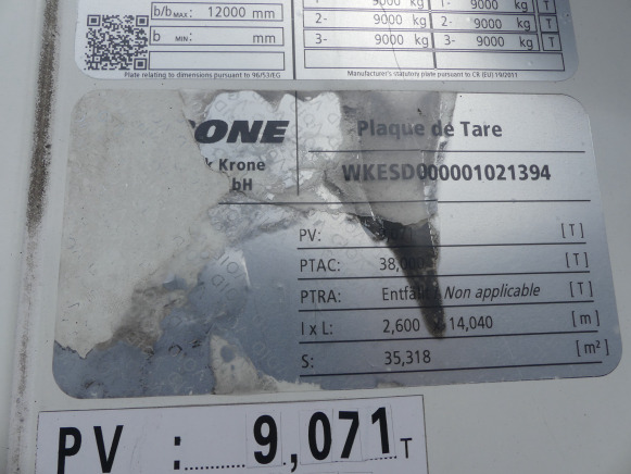 Прицеп-рефрижератор Semi remorque frigorifique Krone SREM FG TD: фото 8