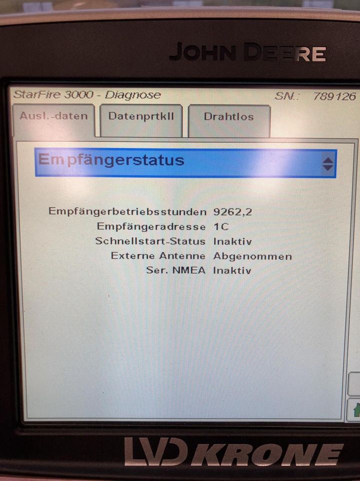 John Deere SF3000 - Система навигации для Сельскохозяйственной техники: фото 5 John Deere SF3000 - Система навигации для Сельскохозяйственной техники: фото 5