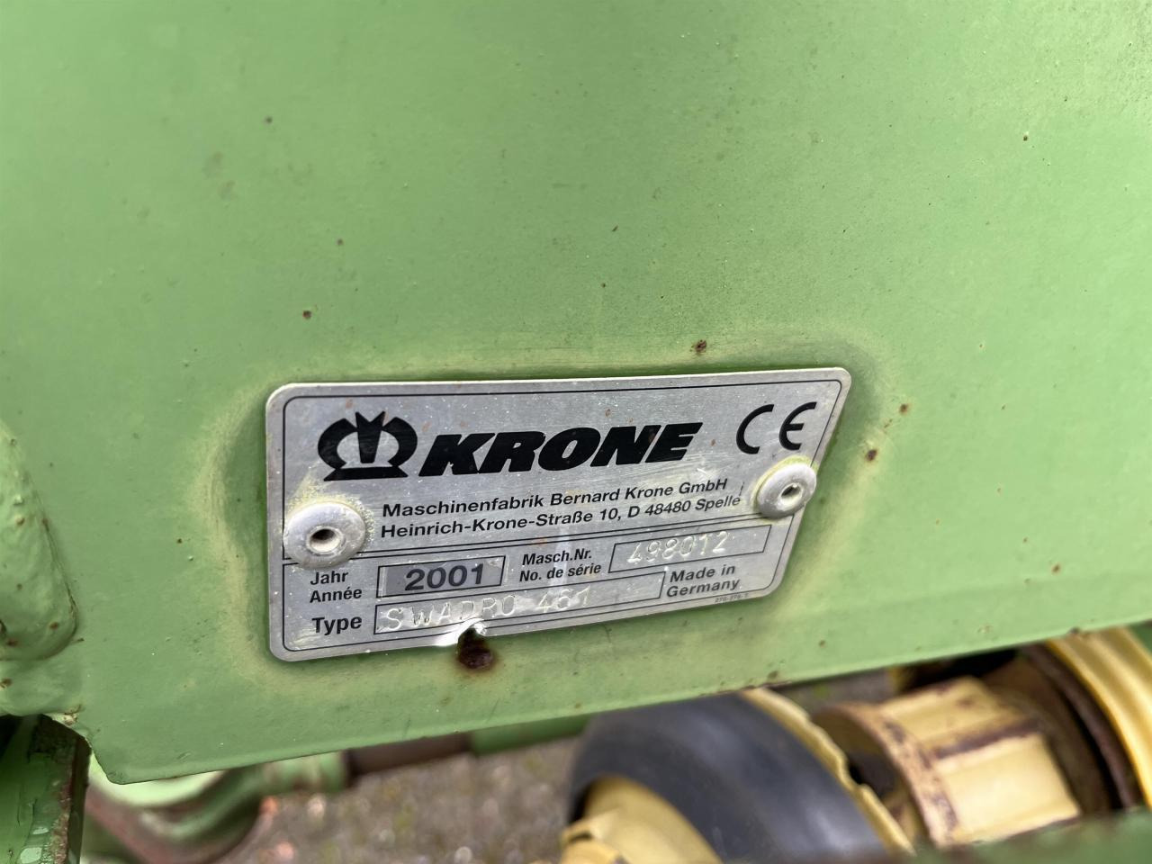 Krone SWADRO 461 - Сеноворошилка: фото 4 Krone SWADRO 461 - Сеноворошилка: фото 4