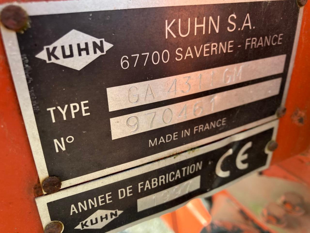 Kuhn GA 4311 GM - Сеноворошилка: фото 3 Kuhn GA 4311 GM - Сеноворошилка: фото 3