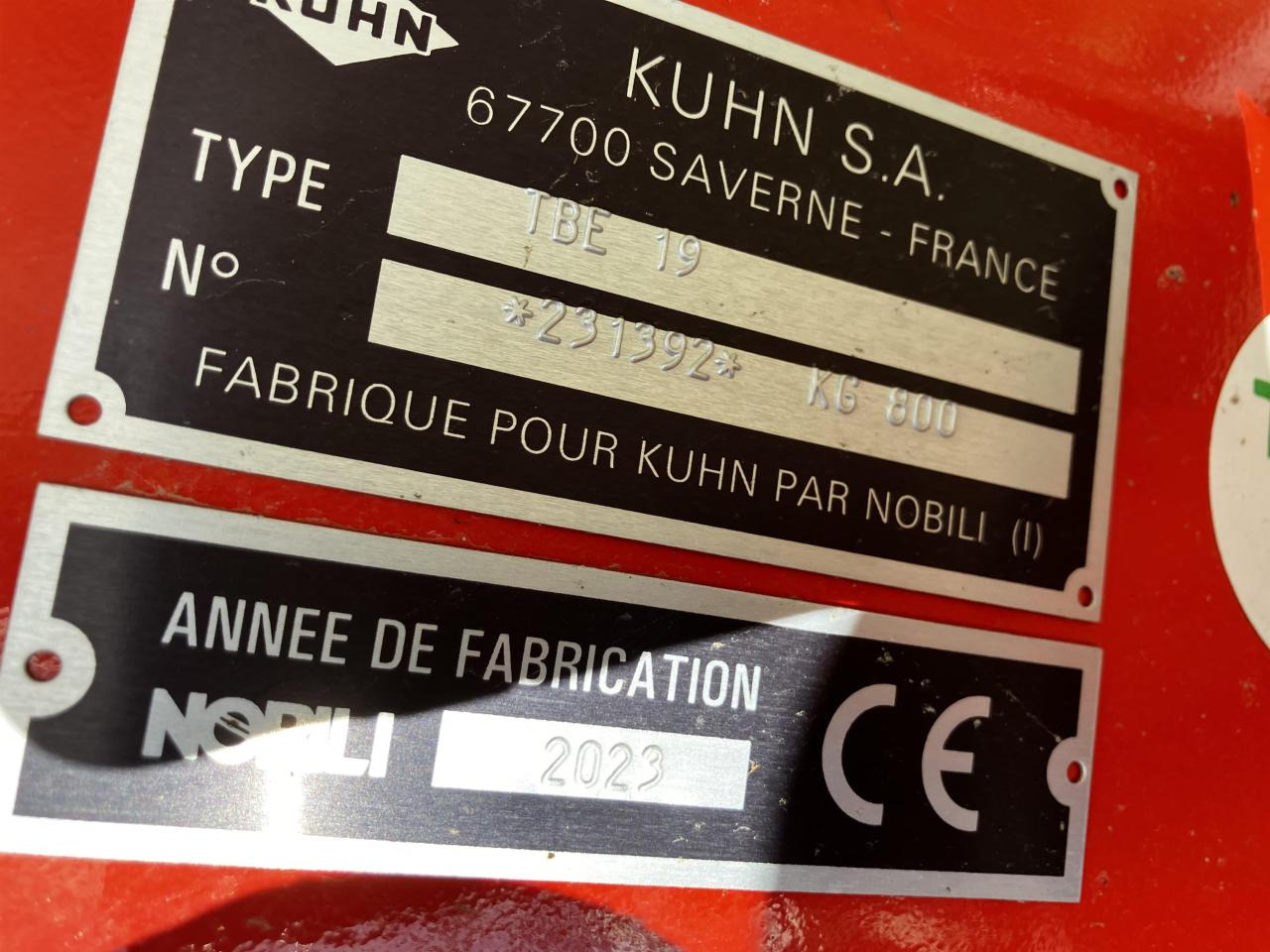 Kuhn TBE 19 в лизинг Kuhn TBE 19: фото 8