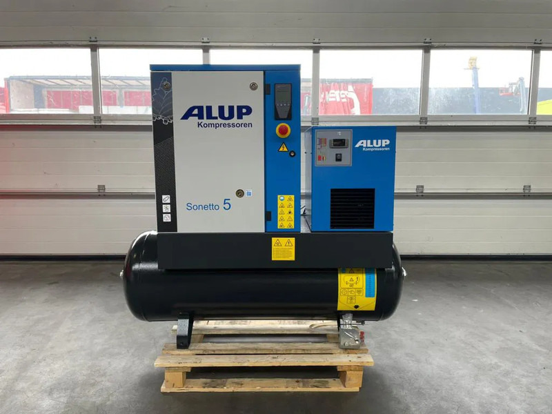 Alup Sonetto 5 + 200 Elektrische Schroefcompressor 4 kW 470 L / min 10 Bar met droger en ketel - Воздушный компрессор: фото 1 Alup Sonetto 5 + 200 Elektrische Schroefcompressor 4 kW 470 L / min 10 Bar met droger en ketel - Воздушный компрессор: фото 1
