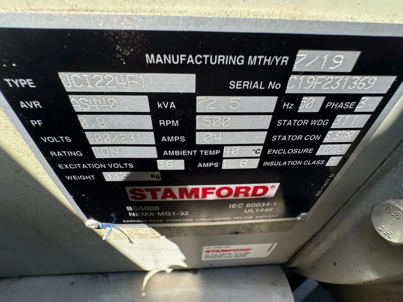 Электрогенератор Atlas-Copco QAS 60 Perkins Stamford 60 kVA Silent Rental generatorset: фото 12