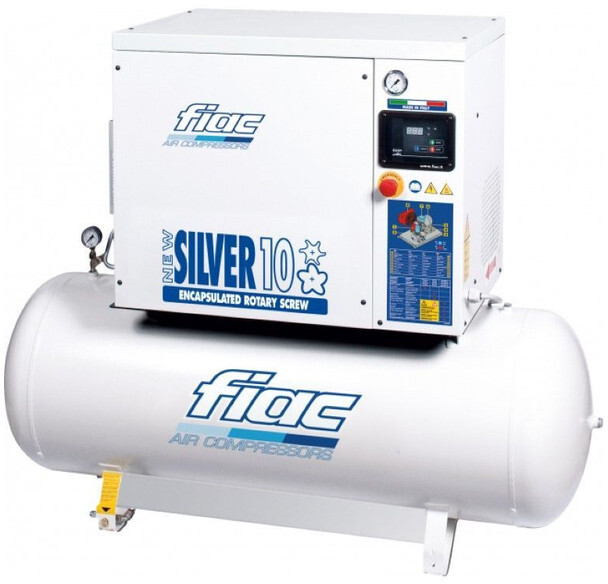 Fiac New Silver 10 / 300 Silent 7.5 kW 860 L / min 10 bar Elektrische Schroefcompressor met ketel - Воздушный компрессор: фото 1 Fiac New Silver 10 / 300 Silent 7.5 kW 860 L / min 10 bar Elektrische Schroefcompressor met ketel - Воздушный компрессор: фото 1