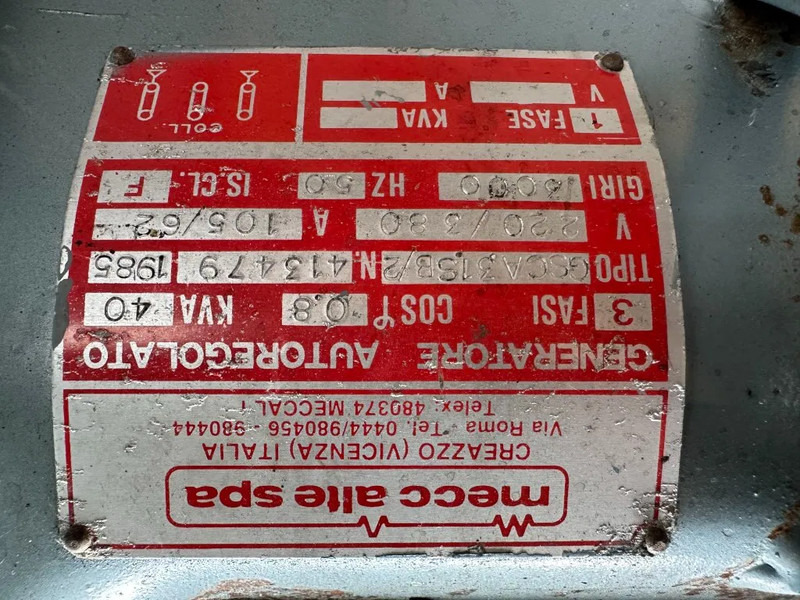 Hatz 3M40L Mecc Alte Spa 40 kVA generatorset ex Emergency ! 22 hours ! - Электрогенератор: фото 5 Hatz 3M40L Mecc Alte Spa 40 kVA generatorset ex Emergency ! 22 hours ! - Электрогенератор: фото 5