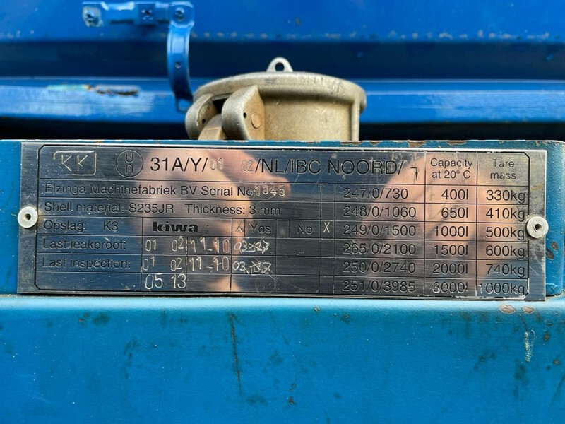 Kiwa IBC 1000 liter Kiwa IBC Dieseltank met keuring - Резервуар для хранения: фото 3 Kiwa IBC 1000 liter Kiwa IBC Dieseltank met keuring - Резервуар для хранения: фото 3