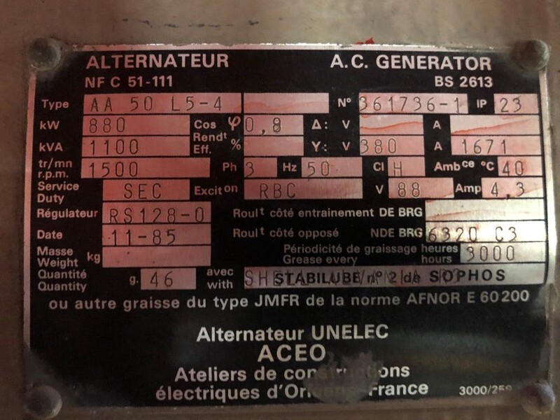 Leroy Somer - Unelec AA 50 L5-4 1100 kVA generatordeel - Unelec AA 50 L5-4 1100 kVA generatordeel as New! - Электрогенератор: фото 3 Leroy Somer - Unelec AA 50 L5-4 1100 kVA generatordeel - Unelec AA 50 L5-4 1100 kVA generatordeel as New! - Электрогенератор: фото 3