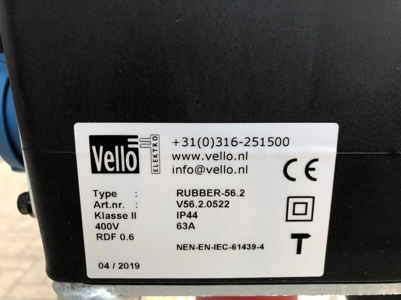 Vello Rubber-56.2 Stroomverdeelkast Zwerfkast Paddestoel 63 Ampère Nieuw ! - Электрогенератор: фото 3 Vello Rubber-56.2 Stroomverdeelkast Zwerfkast Paddestoel 63 Ampère Nieuw ! - Электрогенератор: фото 3