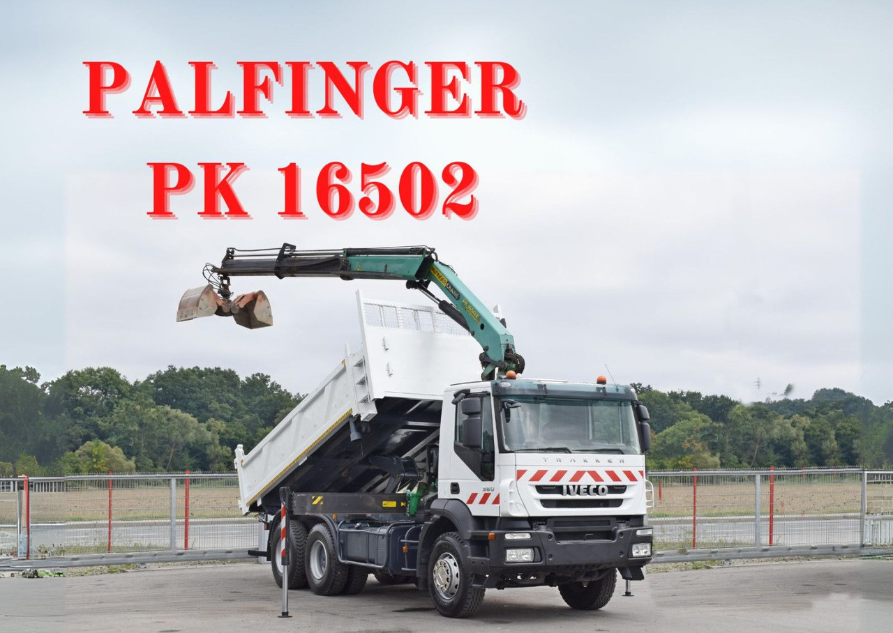 Iveco TRAKKER 360 * Kipper 5,20m* PK 16502 / FUNK*6x4 - Самосвал, Автоманипулятор: фото 1 Iveco TRAKKER 360 * Kipper 5,20m* PK 16502 / FUNK*6x4 - Самосвал, Автоманипулятор: фото 1