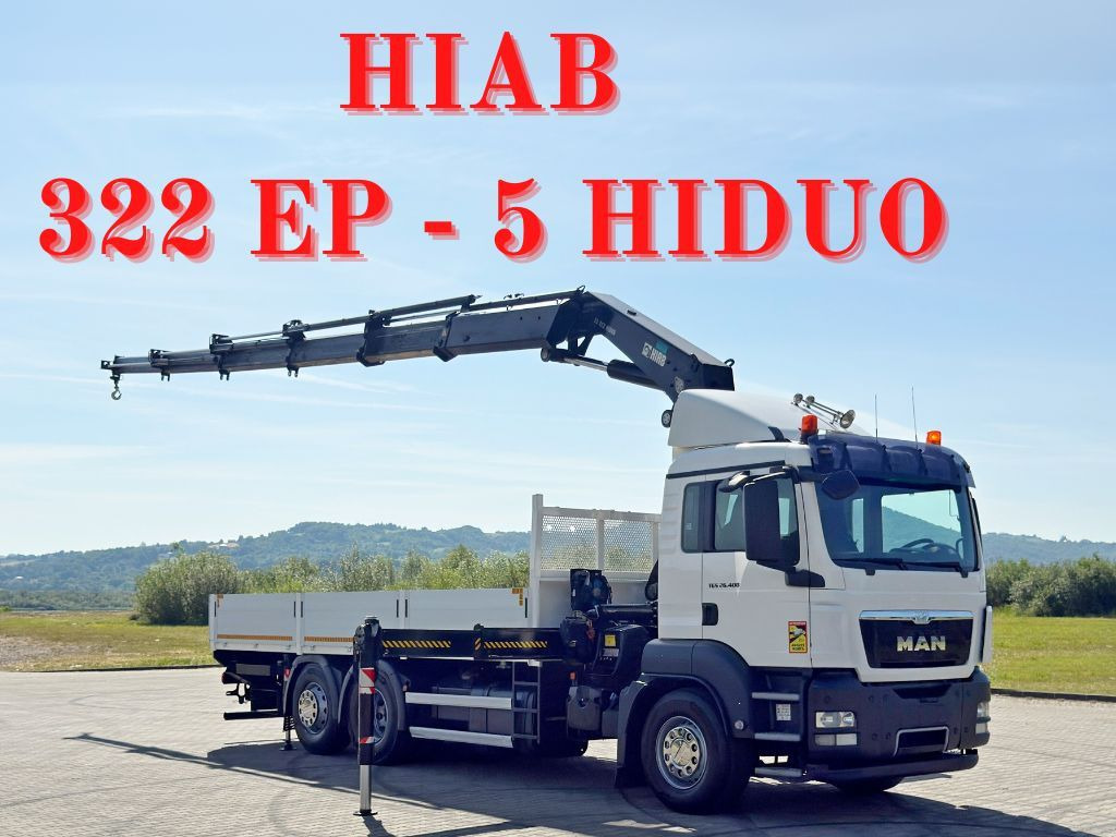 MAN TGS 26.400 * HIAB 322 EP-5 HIDUO + FUNK* TOP - Автоманипулятор: фото 1 MAN TGS 26.400 * HIAB 322 EP-5 HIDUO + FUNK* TOP - Автоманипулятор: фото 1