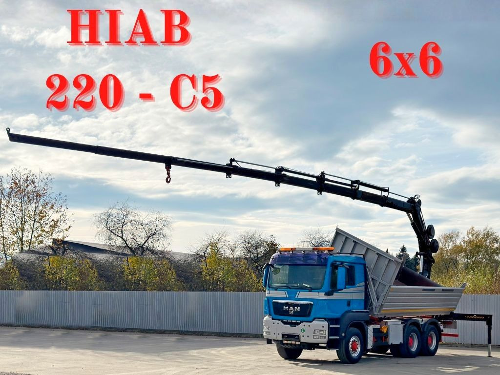 MAN TGS 26.480 * HIAB 220 - C5 + FUNK / 6x6 - Самосвал, Автоманипулятор: фото 1 MAN TGS 26.480 * HIAB 220 - C5 + FUNK / 6x6 - Самосвал, Автоманипулятор: фото 1