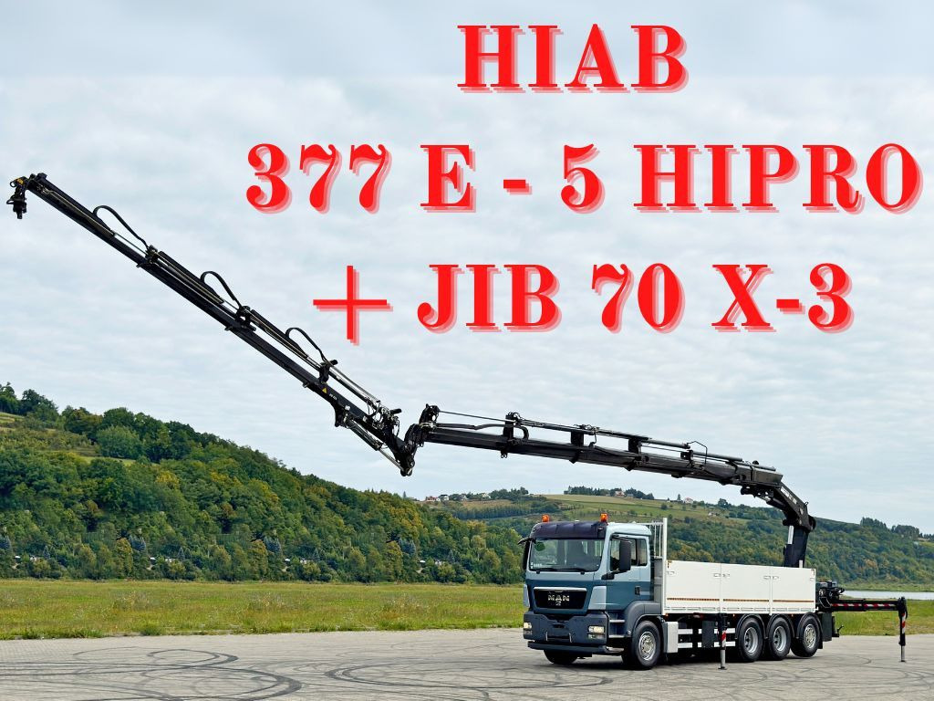 MAN TGS 35.400*HIAB 377 E-5 HIPRO+JIB 70X-3FUNK /8x4 - Автоманипулятор: фото 1 MAN TGS 35.400*HIAB 377 E-5 HIPRO+JIB 70X-3FUNK /8x4 - Автоманипулятор: фото 1