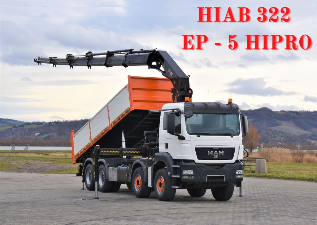 MAN TGS 35.440 * HIAB 322 EP-5HIPRO+FUNK / 8x4! - Самосвал, Автоманипулятор: фото 1 MAN TGS 35.440 * HIAB 322 EP-5HIPRO+FUNK / 8x4! - Самосвал, Автоманипулятор: фото 1