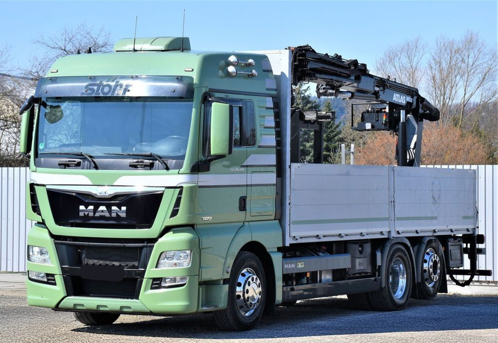 MAN TGX 26.440 Pritsche 6,60 m* ATLAS 125.2V-A12VB - Автоманипулятор: фото 4 MAN TGX 26.440 Pritsche 6,60 m* ATLAS 125.2V-A12VB - Автоманипулятор: фото 4