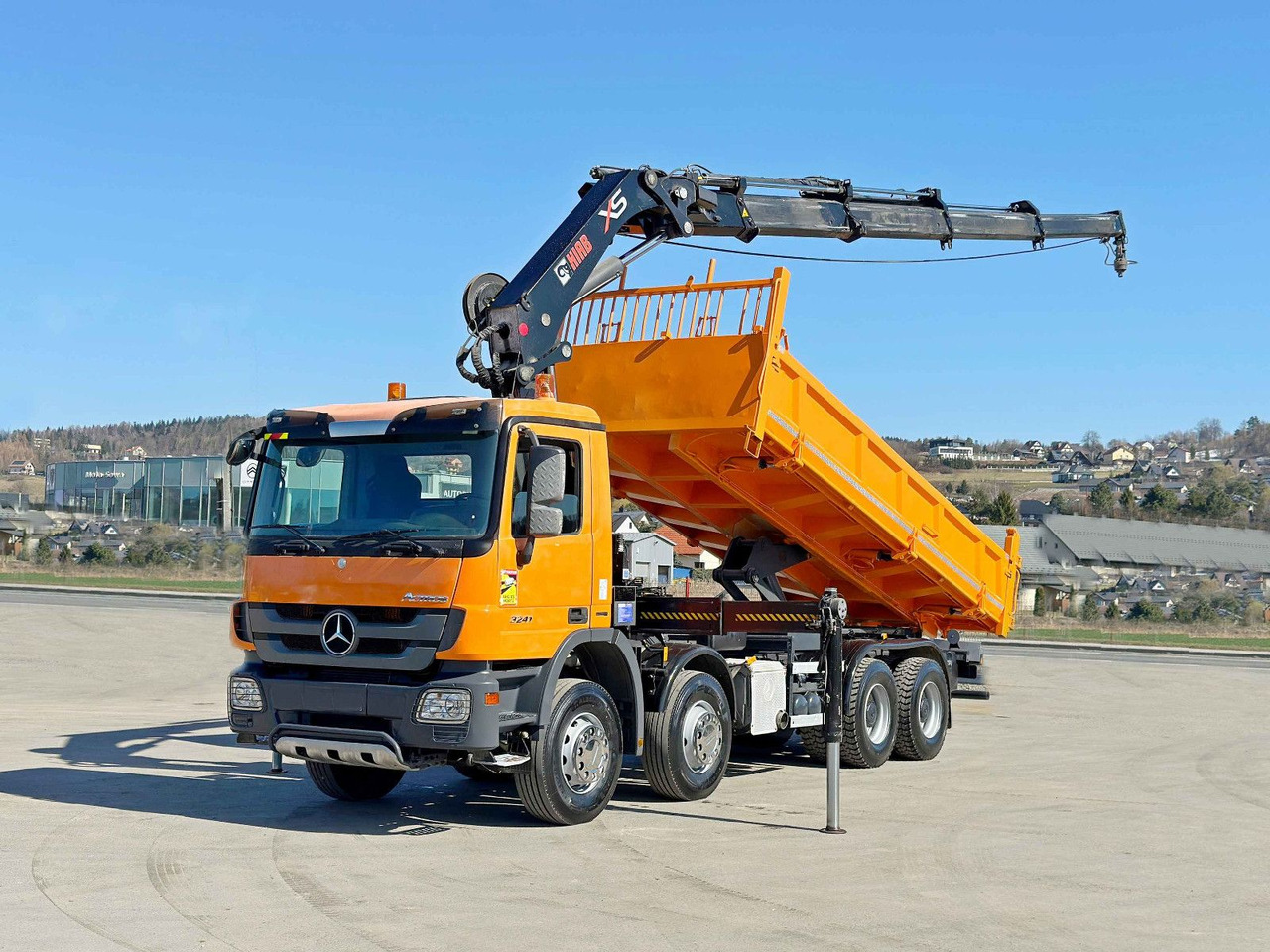 Mercedes-Benz ACTROS 3241 * HIAB 322 EP-4 HIDUO + FUNK / 8x4 - Автоманипулятор: фото 2 Mercedes-Benz ACTROS 3241 * HIAB 322 EP-4 HIDUO + FUNK / 8x4 - Автоманипулятор: фото 2