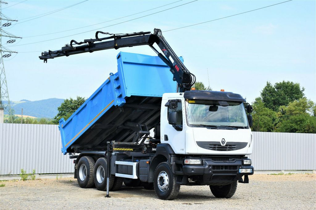 Renault KERAX 370 DXI* HIAB 122B-3 HIDUO/FUNK * 6x4 - Автоманипулятор, Самосвал: фото 1 Renault KERAX 370 DXI* HIAB 122B-3 HIDUO/FUNK * 6x4 - Автоманипулятор, Самосвал: фото 1