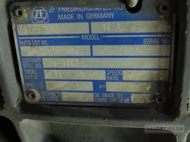 DAF Gearbox & Clutch Parts Versnellingsbak 12AS2131TD DAF - Коробка передач для Грузовиков: фото 3 DAF Gearbox & Clutch Parts Versnellingsbak 12AS2131TD DAF - Коробка передач для Грузовиков: фото 3