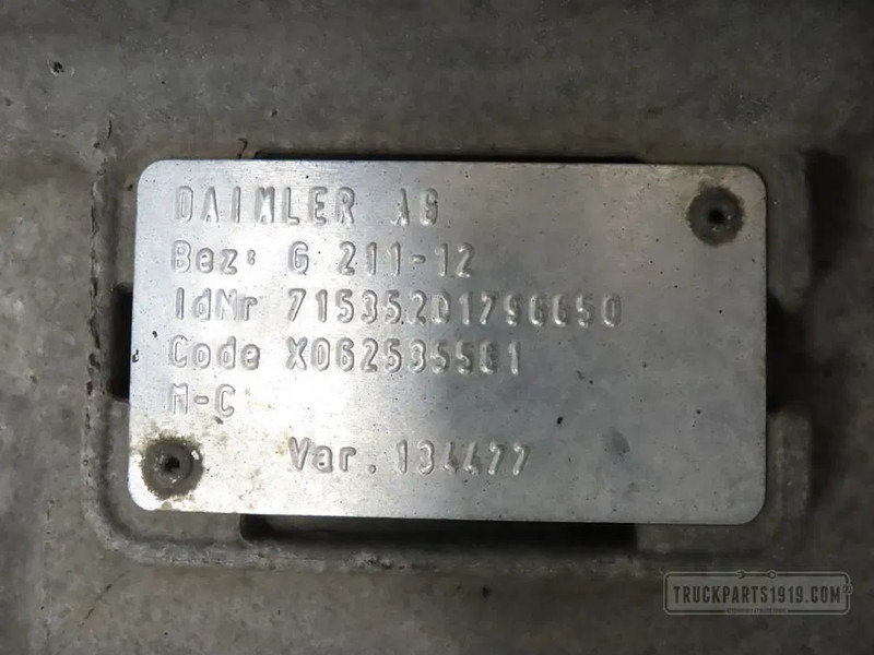 Mercedes-Benz A 0012603600 | Versnellingsbak G 211-12/14,9 - Коробка передач для Грузовиков: фото 3 Mercedes-Benz A 0012603600 | Versnellingsbak G 211-12/14,9 - Коробка передач для Грузовиков: фото 3