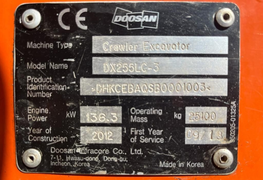 Гусеничный экскаватор Doosan DX255LC-3: фото 11