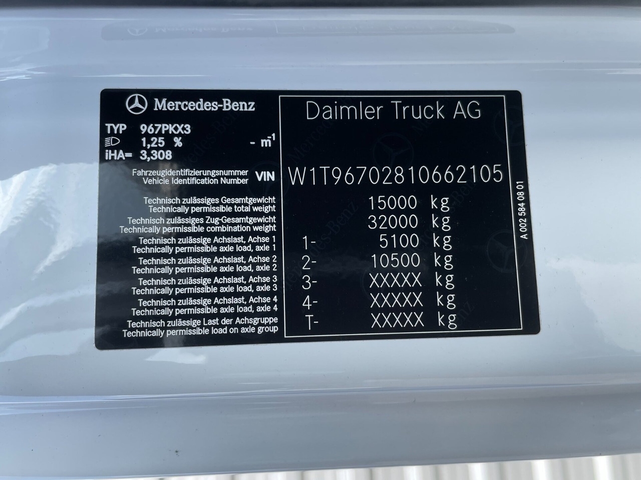 Новый Кабина для Грузовиков MB ATEGO CABINE EURO 6 TUNEL VOOR 6 CYL.MOTOR INCL. SEAT 000074A: фото 13