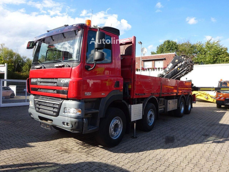DAF CF 85.410 - Flatbed + crane - Грузовик бортовой/ Платформа, Автоманипулятор: фото 1 DAF CF 85.410 - Flatbed + crane - Грузовик бортовой/ Платформа, Автоманипулятор: фото 1