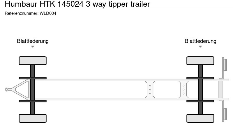 Новый Самосвальный прицеп Humbaur HTK 145024 3 way tipper trailer: фото 15