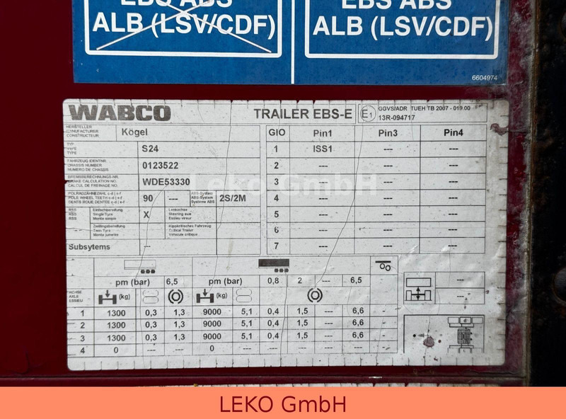 Тентованный полуприцеп Kögel S 240: фото 14 Тентованный полуприцеп Kögel S 240: фото 14