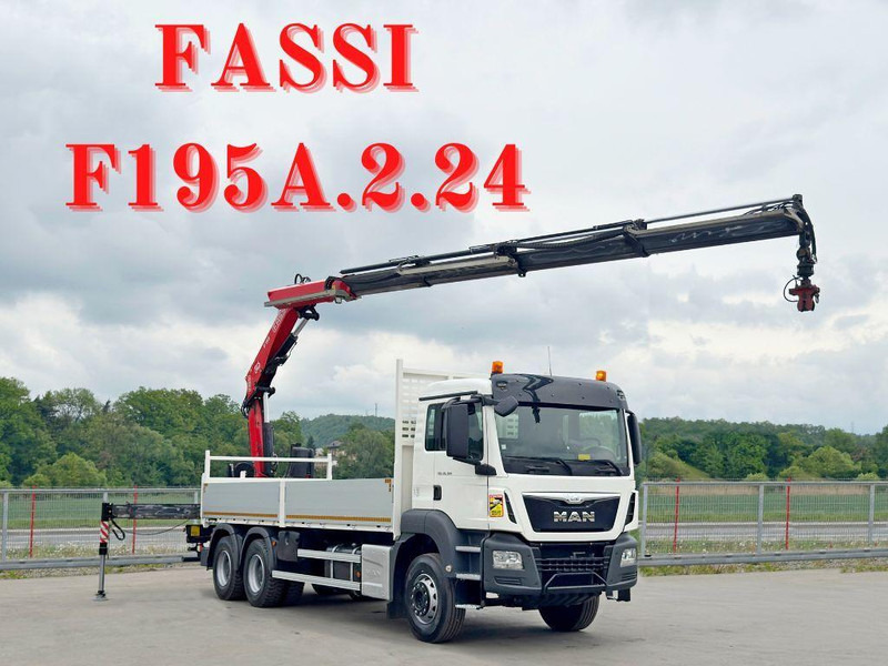 MAN TGS 26.360* FASSI F195A.2.24 / FUNK * 6x4 * TOP - Грузовик бортовой/ Платформа, Автоманипулятор: фото 1 MAN TGS 26.360* FASSI F195A.2.24 / FUNK * 6x4 * TOP - Грузовик бортовой/ Платформа, Автоманипулятор: фото 1
